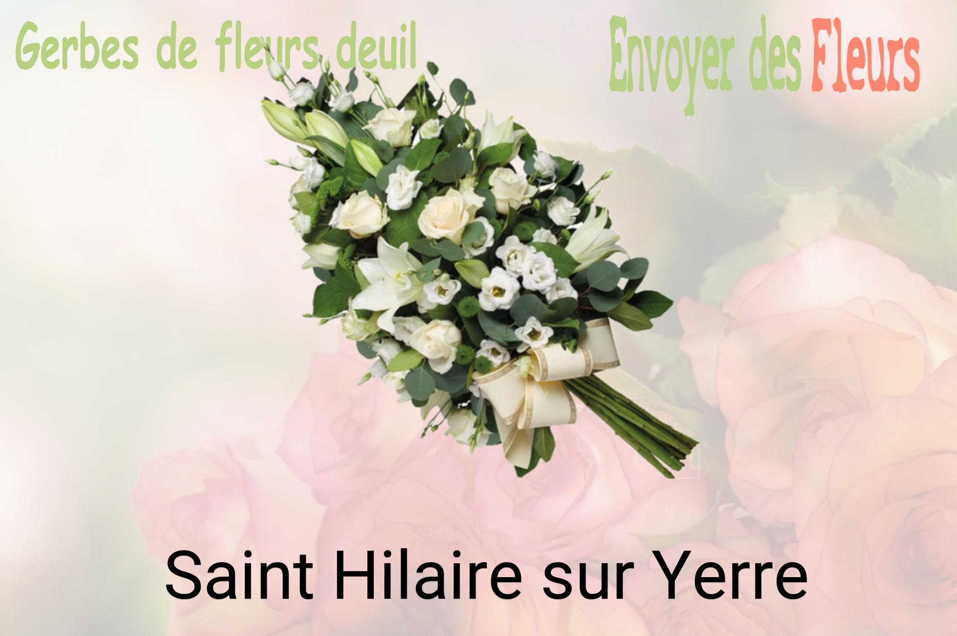 Gerbe de fleurs de deuil livrée à Saint-Hilaire-sur-Yerre